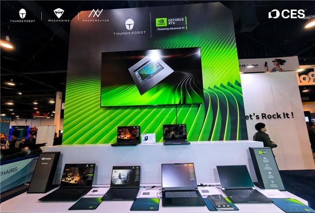 竞技宝JJB注册雷神科技CES2025 释放电竞装备无限潜能(图2)